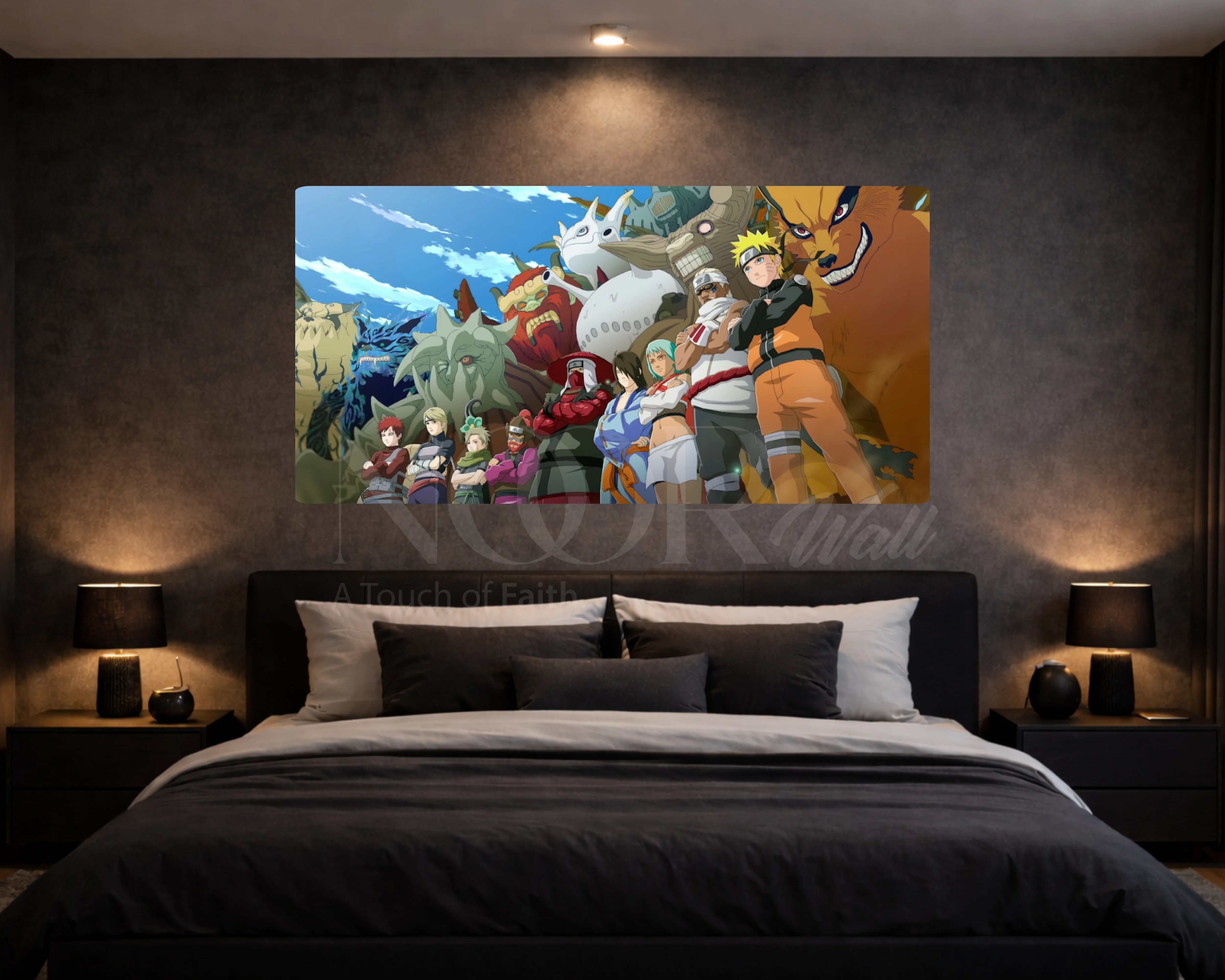 Tableau Naruto et les invocations — panoramique – Noorwall